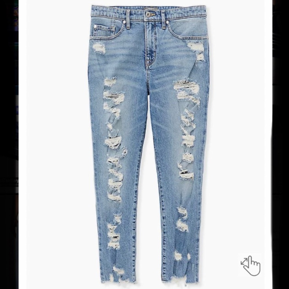 Torrid Straight Denim Hight Rise Jeans